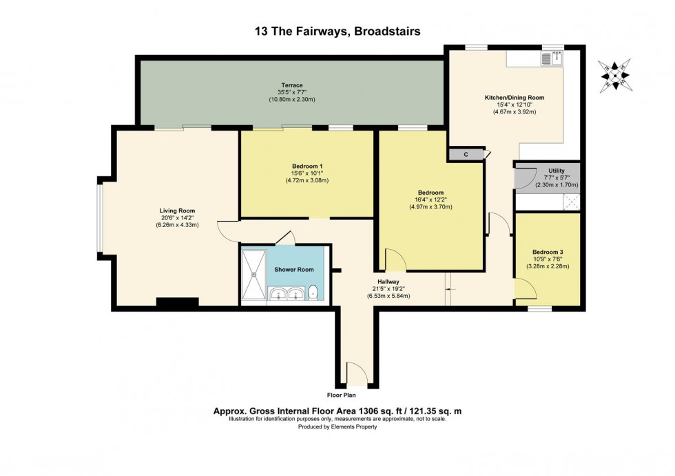 Floorplan for Convent Road, Broadstairs