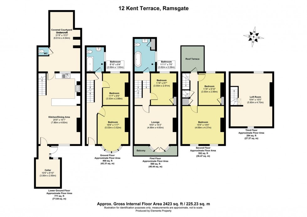 Floorplan for Kent Terrace, Ramsgate