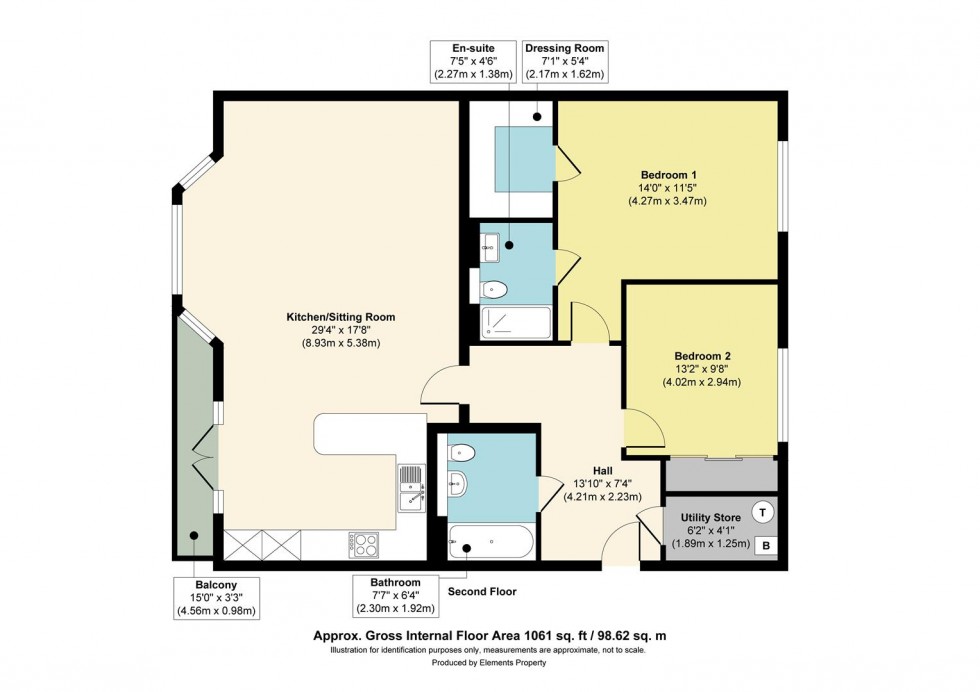 Floorplan for King Edward Gardens, Tunbridge Wells
