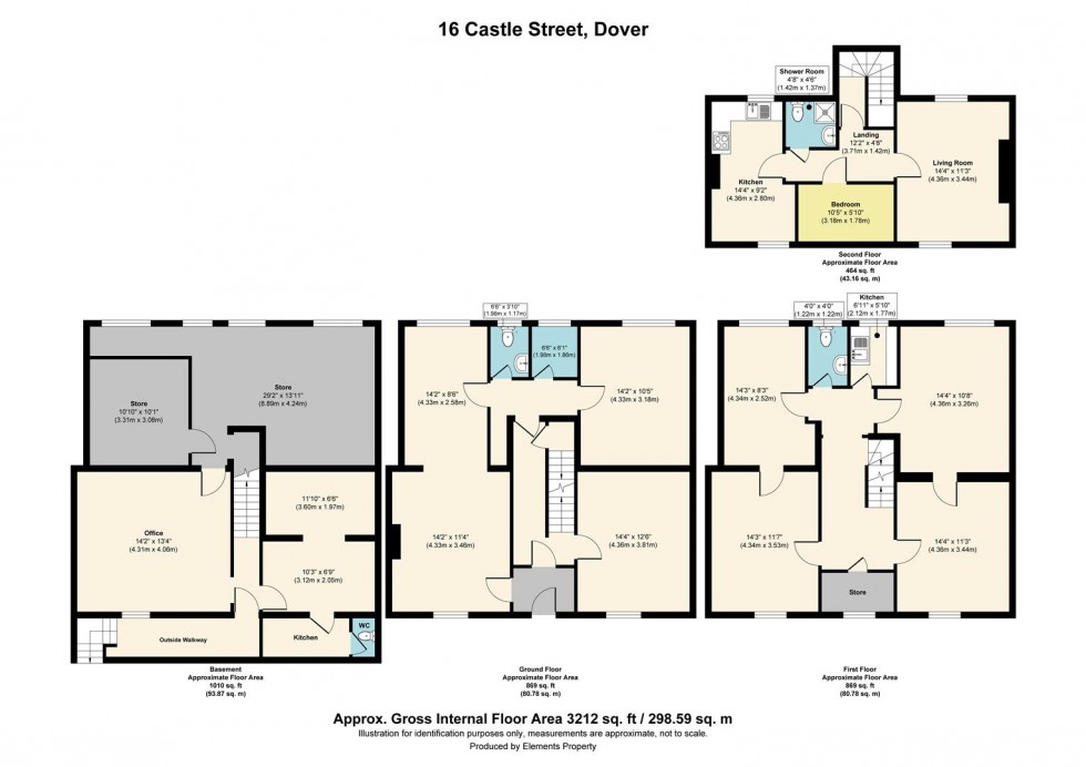 Floorplan for Castle Street, Dover