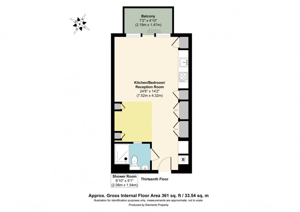 Floorplan for Wapping Lane, London