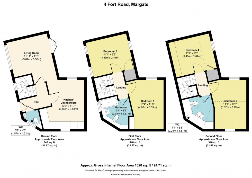 Floorplan for Fort Road, Margate