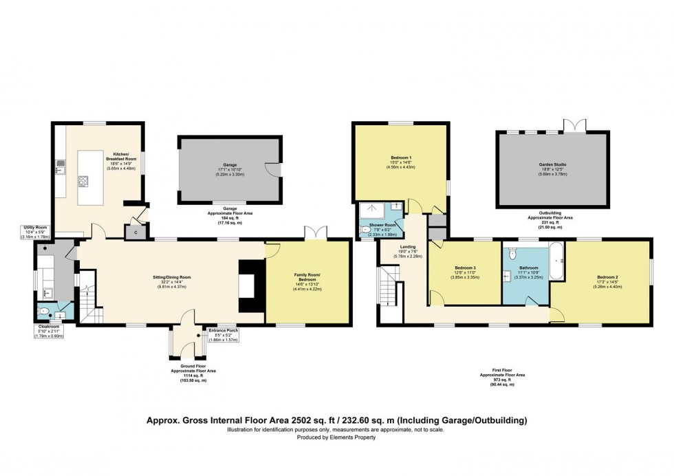 Floorplan for Mill Lane, Worth, Deal