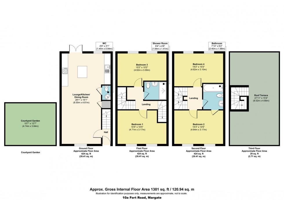 Floorplan for 10a Fort Road, Margate