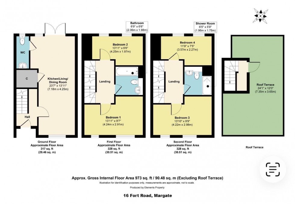 Floorplan for 10a Fort Road, Margate